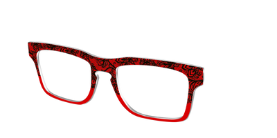 The Blood Red Lace Split - Angle Top Thumbnail - Pair Eyewear