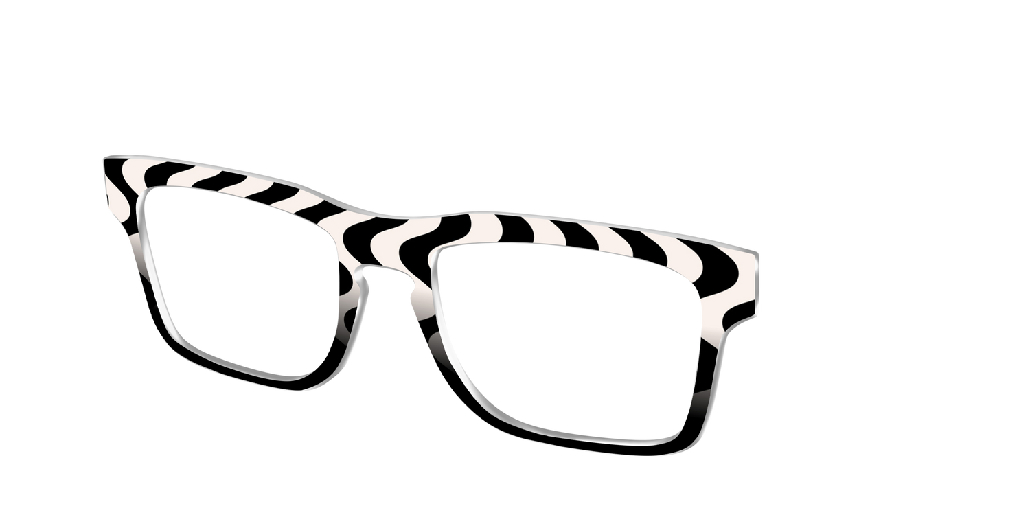 The Bold Waves - Angle Top Image - Pair Eyewear