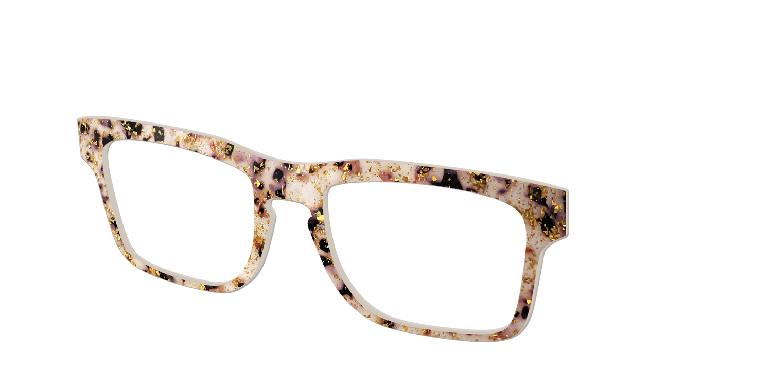 The Buttercream Tortoise with Gold Flakes - Angle Top Image - Pair Eyewear