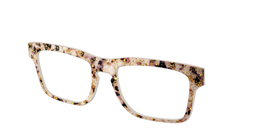 The Buttercream Tortoise with Gold Flakes - Angle Top Thumbnail - Pair Eyewear