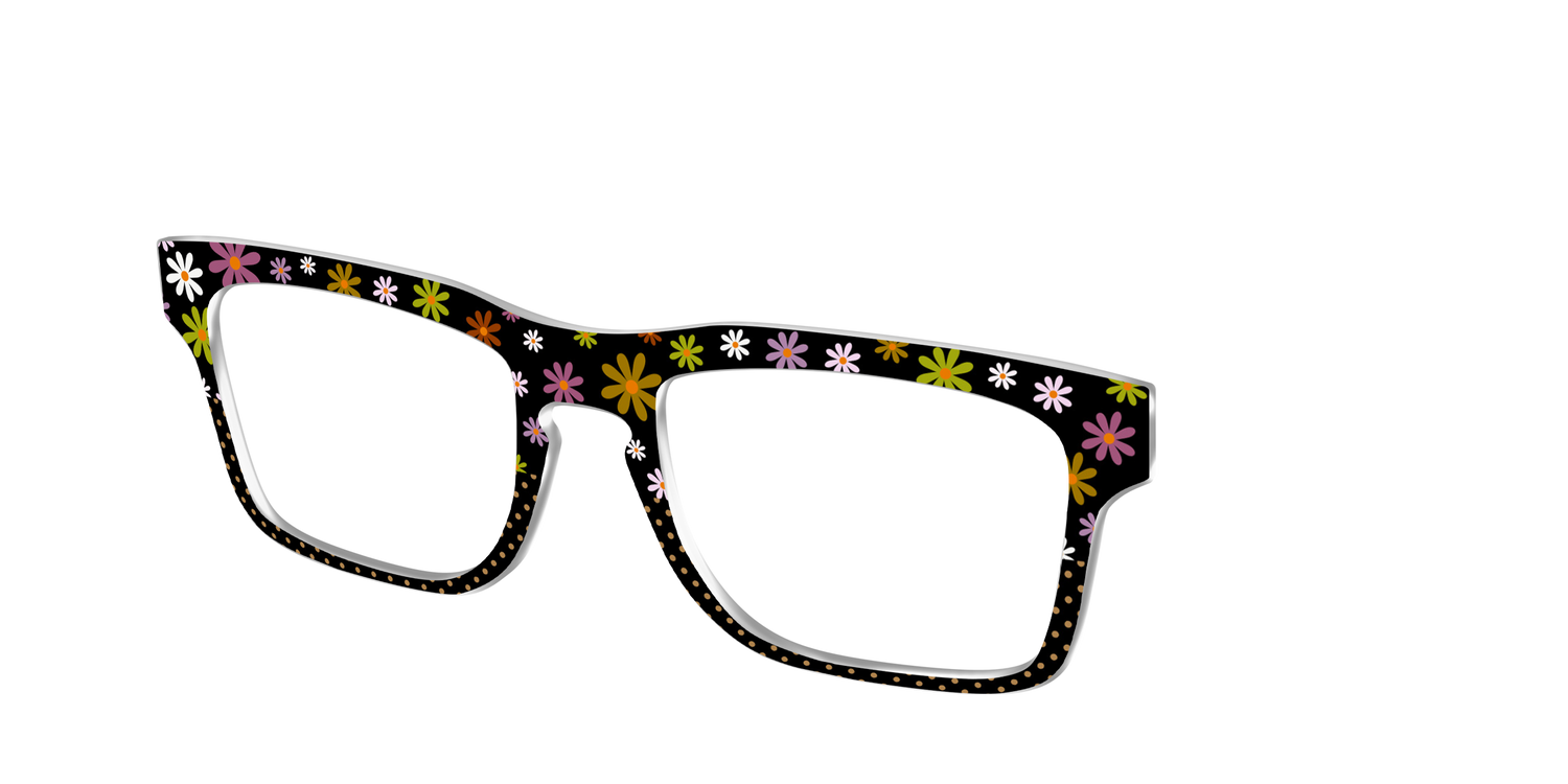 The Daisy Dot Split - Angle Top Image - Pair Eyewear