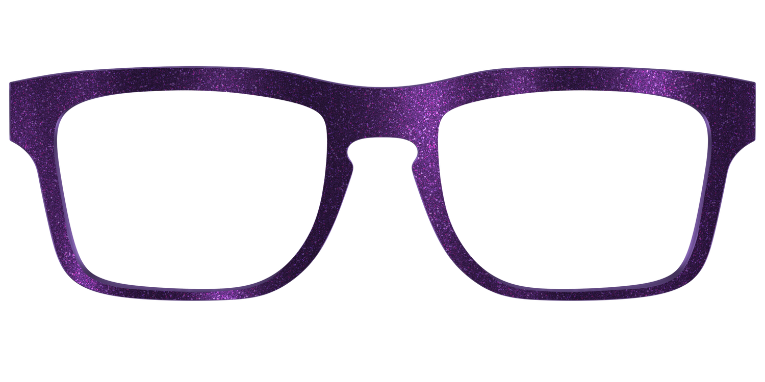 The Deep Purple Shimmer - Front Top Image - Pair Eyewear