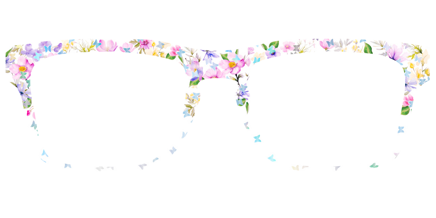 The Delicate Flower Crown with Butterfly Glitter - Front Top Image - Pair Eyewear