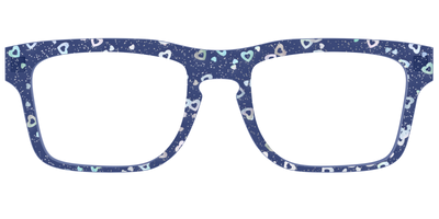 The Denim Heart Glitter Crystal - Front Top Thumbnail - Pair Eyewear