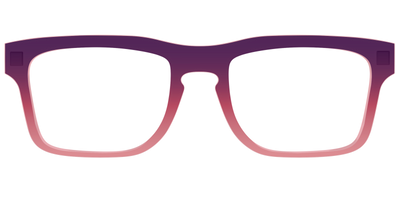 The Desert To Dusk Gradient Crystal - Front Top Thumbnail - Pair Eyewear