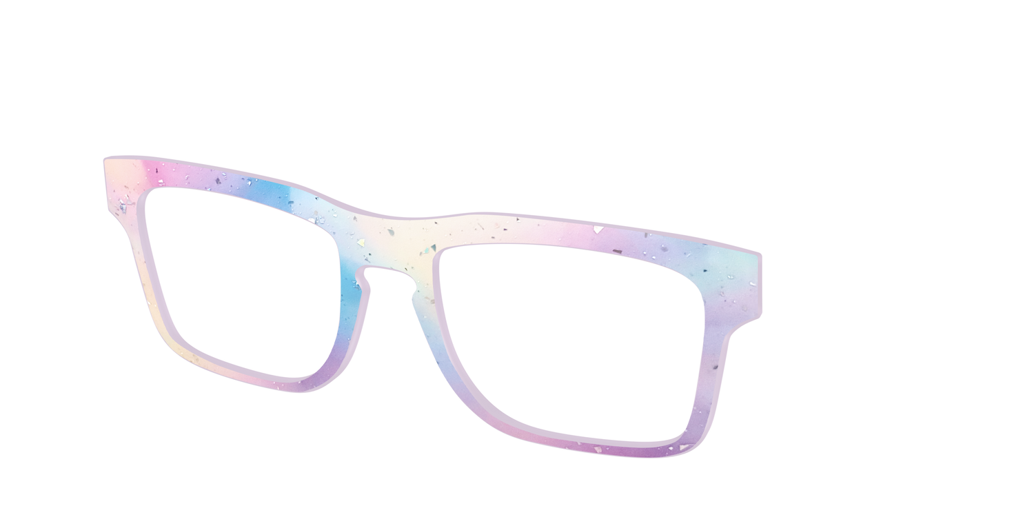 The Dreamy Pastel with Holographic Glitter - Angle Top Image - Pair Eyewear