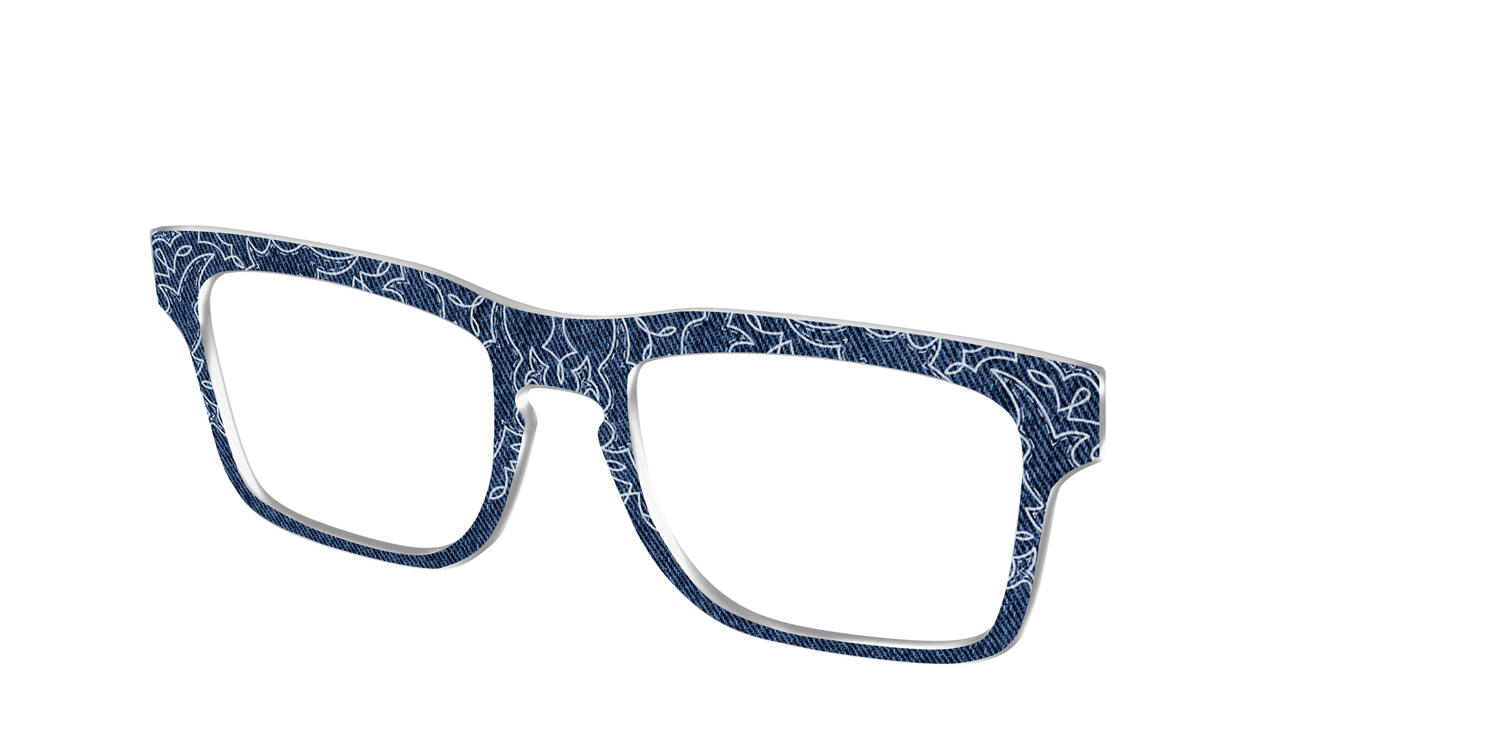 The Embroidered Indigo - Angle Top Image - Pair Eyewear
