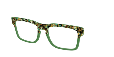 The Forest Tortoise Crystal Split - Angle Top Thumbnail - Pair Eyewear