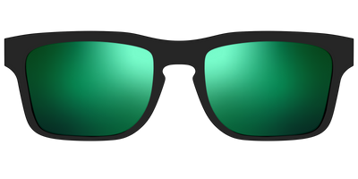 The Polarized Green Reflective Sun Top - Front Top Thumbnail - Pair Eyewear