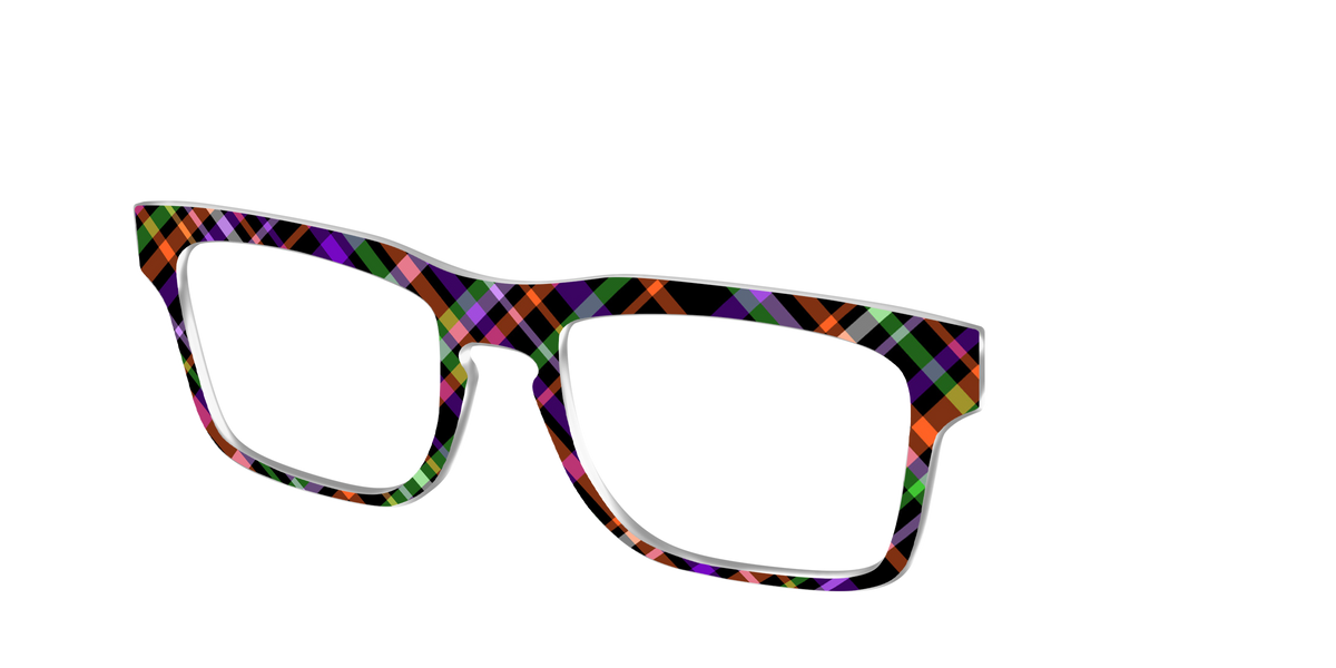 The Hexed Plaid - Angle Top Image - Pair Eyewear