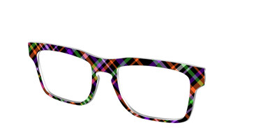 The Hexed Plaid - Angle Top Thumbnail - Pair Eyewear