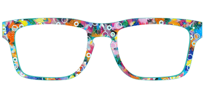 The Imaginative Tortoise with Bubble Glitter - Front Top Thumbnail - Pair Eyewear