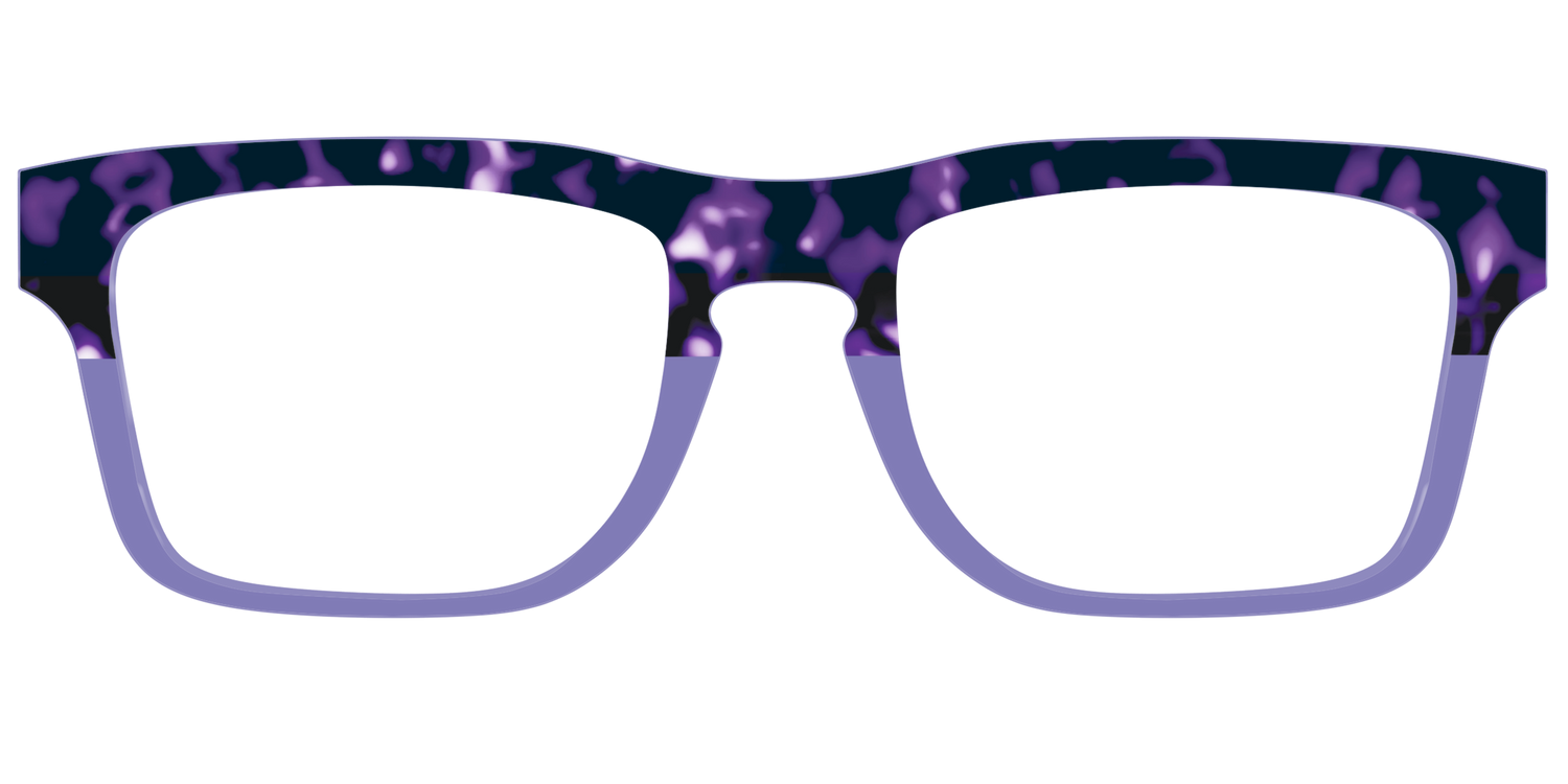 The Iris Tortoise Crystal Split - Front Top Image - Pair Eyewear