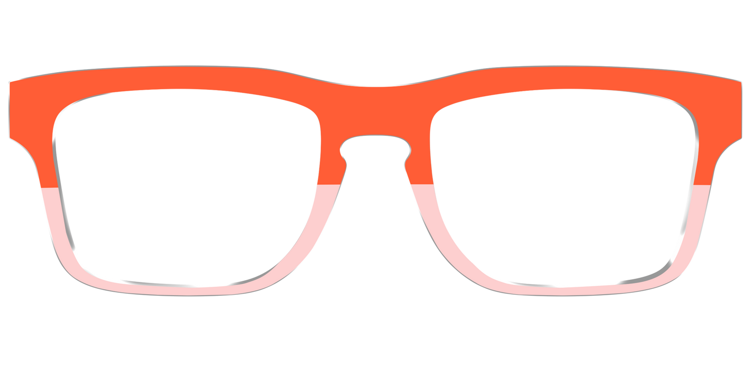 The Jasper & Venetian Pink Split - Front Top Image - Pair Eyewear