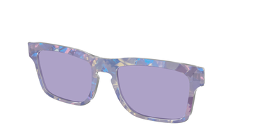 The Lavender Pearl Tort With Celestial Purple Lens - Angle Top Thumbnail - Pair Eyewear
