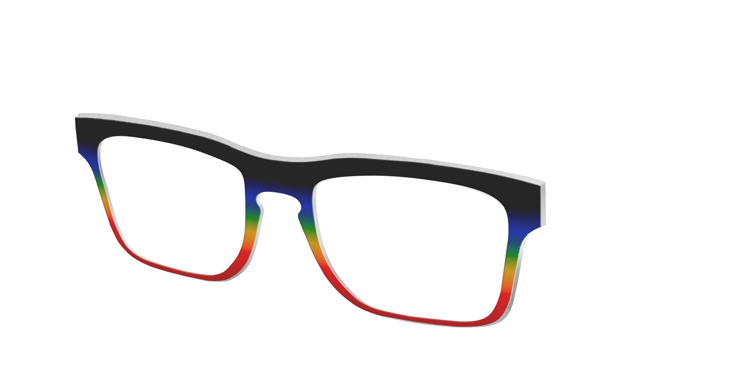The Love Wins Gradient - Angle Top Image - Pair Eyewear