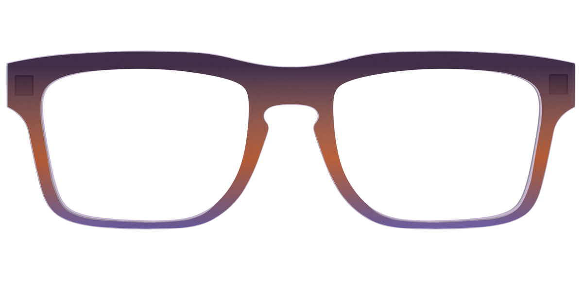 The Matte Midnight to Violet Gradient - Front Top Image - Pair Eyewear
