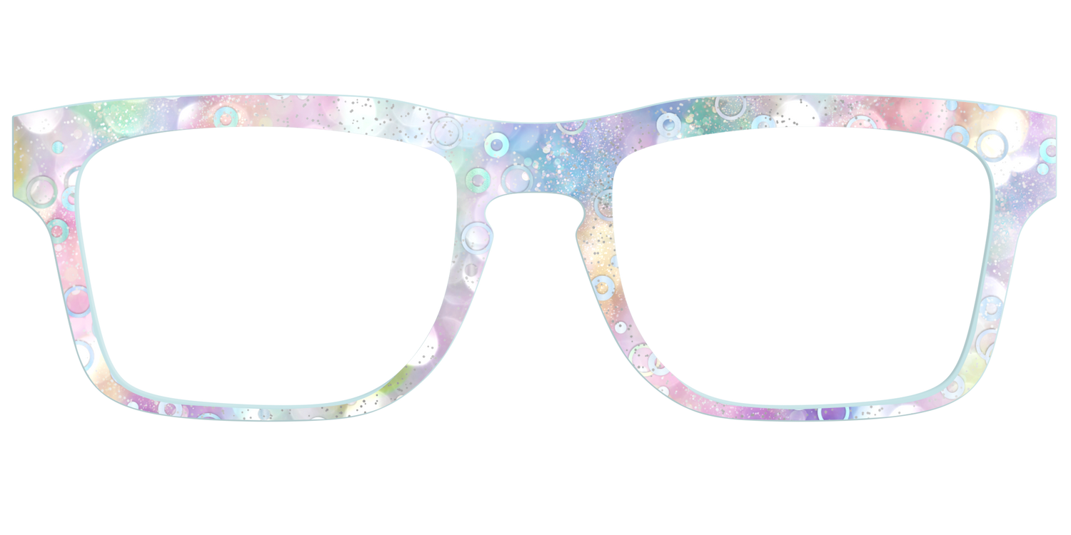 The Mermaid Bokeh with Bubble Glitter - Front Top Image - Pair Eyewear