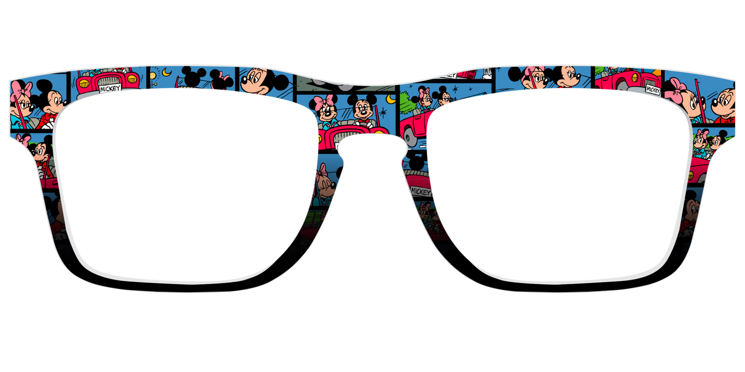 The Mickey & Minnie Comic Split - Front Top Image - Pair Eyewear