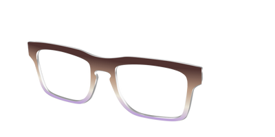 The Mocha to Light Lavender Gradient - Angle Top Thumbnail - Pair Eyewear