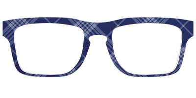 The Navy Twill Plaid - Front Top Thumbnail - Pair Eyewear