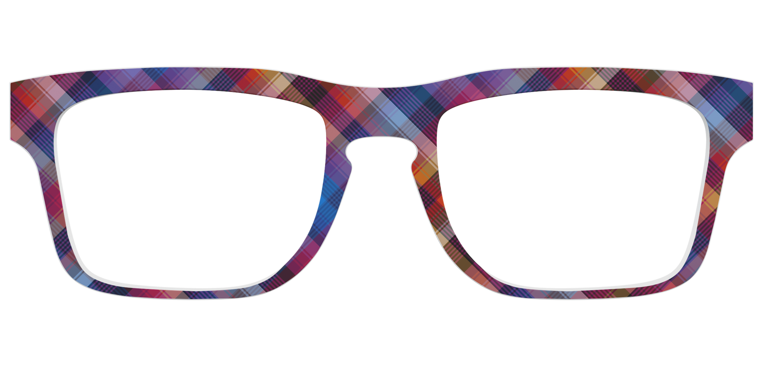 The Ombre Plaid - Front Top Image - Pair Eyewear