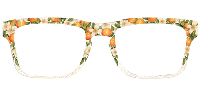 The Orange Blossom Glitter Crystal - Front Top Thumbnail - Pair Eyewear
