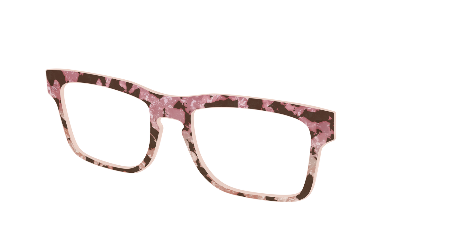 The Pale Peach Pearl Tortoise - Angle Top Image - Pair Eyewear