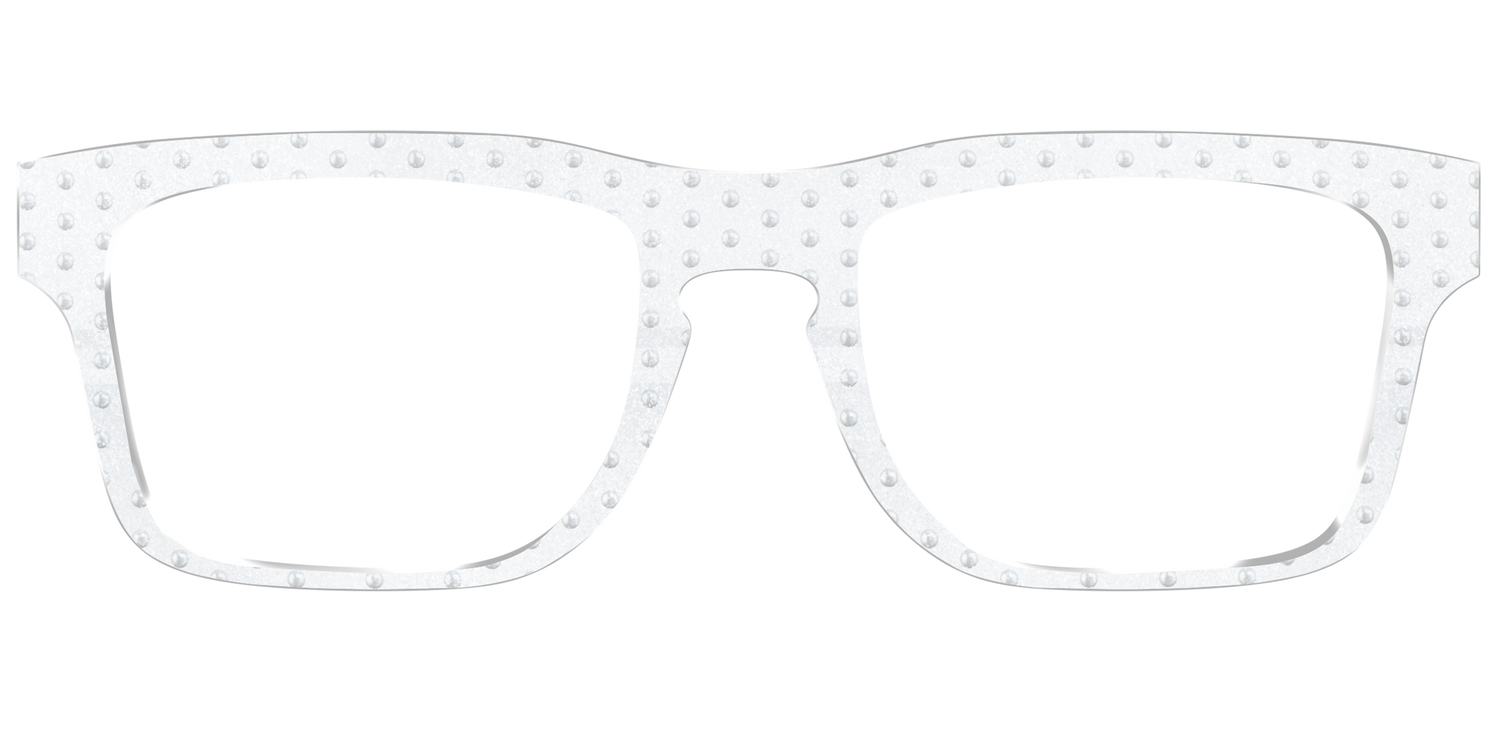 The Pearl Shimmer Polka Dots - Front Top Image - Pair Eyewear