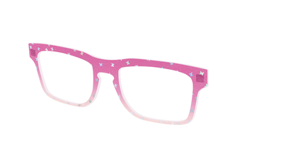 The Pink Butterfly Sparkle Crystal - Angle Top Thumbnail - Pair Eyewear