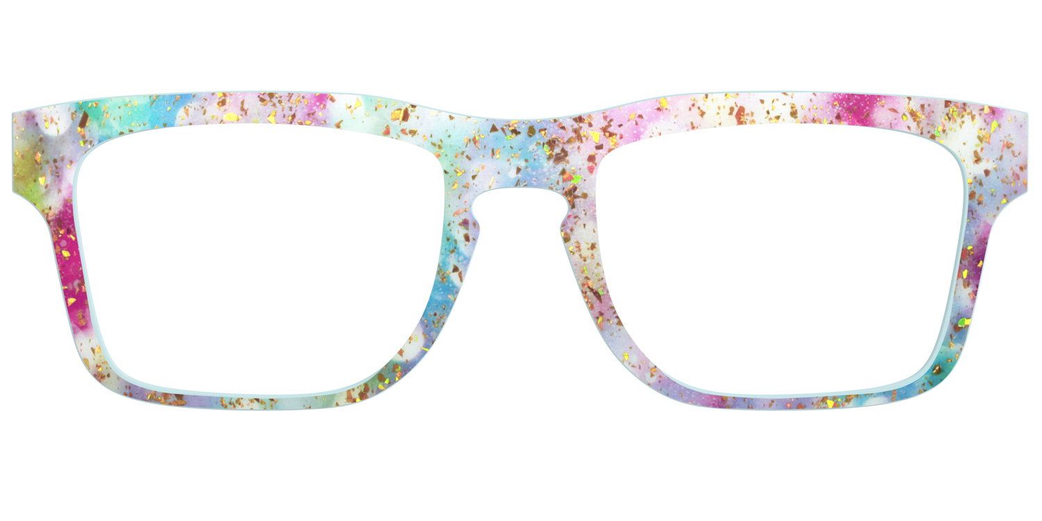 The Pixie Bokeh with Gold Flakes - Front Top Image - Pair Eyewear