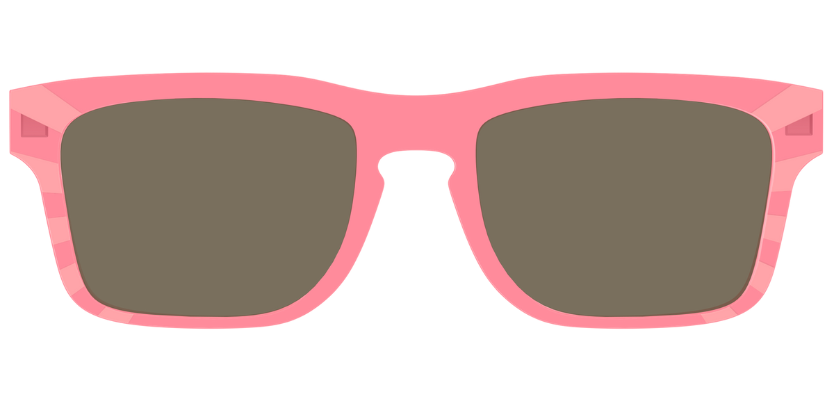 The Polarized Fruit Punch Sunburst Sun Top - Front Top Image - Pair Eyewear
