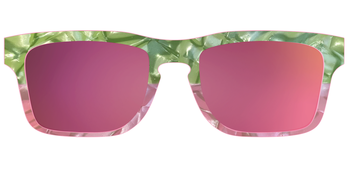 The Polarized Kiwi & Guava Pearl Sun Top - Front Top Image - Pair Eyewear