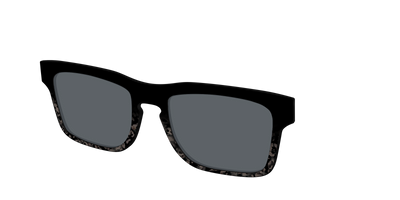 The Polarized Shaded Tortoise Sun Top - Angle Top Thumbnail - Pair Eyewear