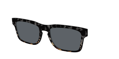 The Polarized Shadow Tortoise Sun Top - Angle Top Thumbnail - Pair Eyewear