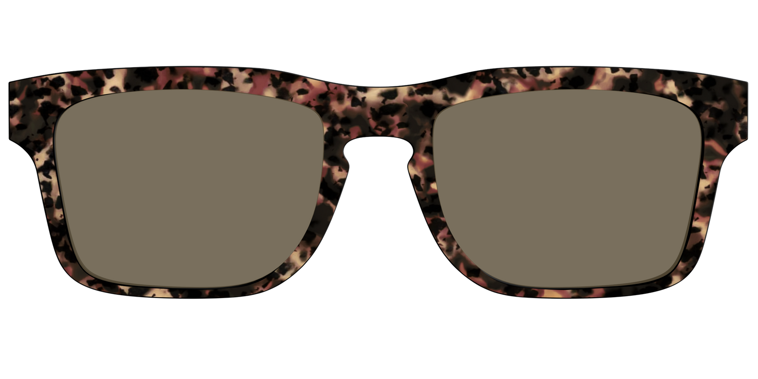 The Polarized Sienna Tortoise Sun Top - Front Top Image - Pair Eyewear