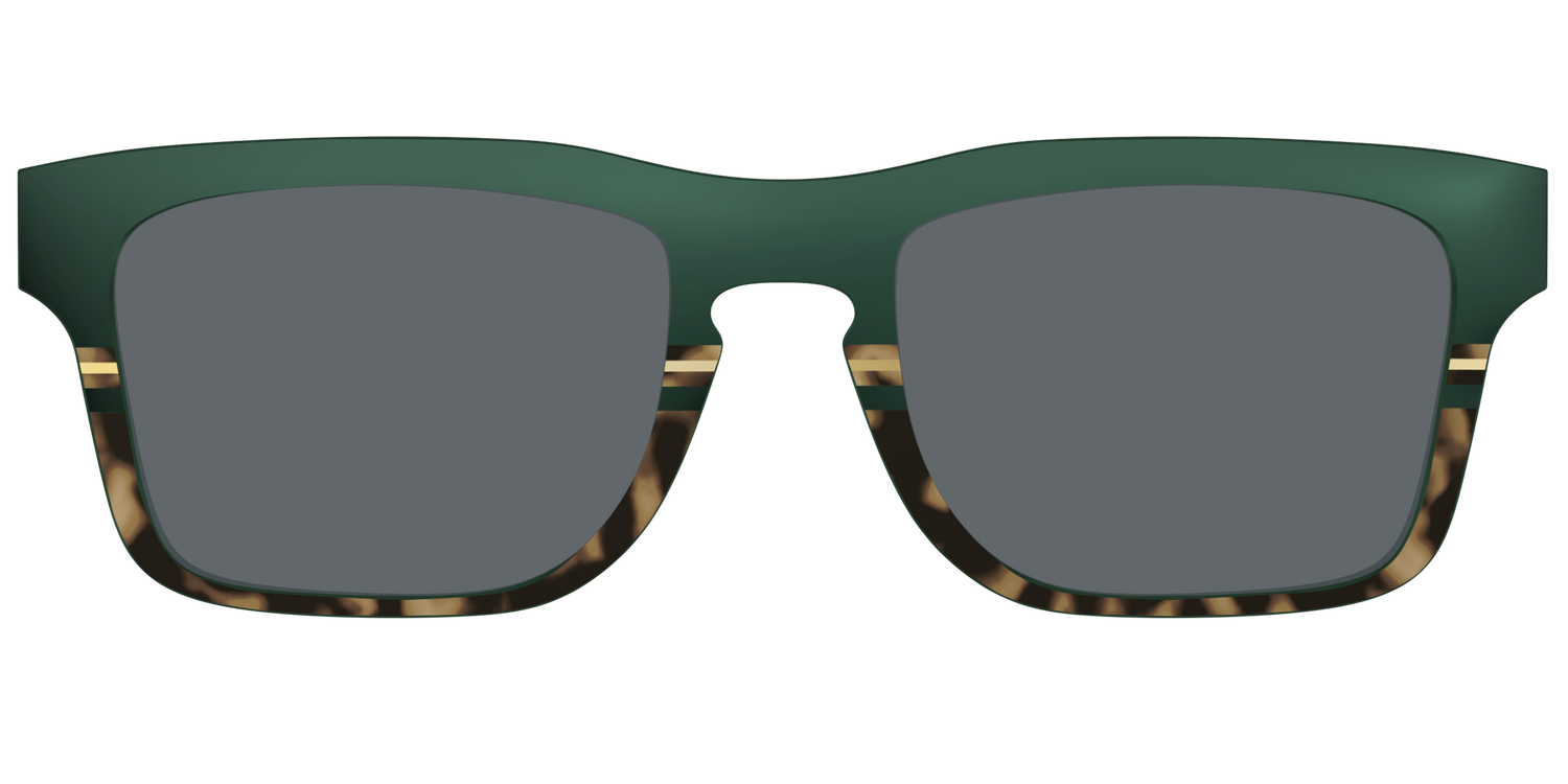The Polarized Spruce Tortoise Sun Top - Front Top Image - Pair Eyewear