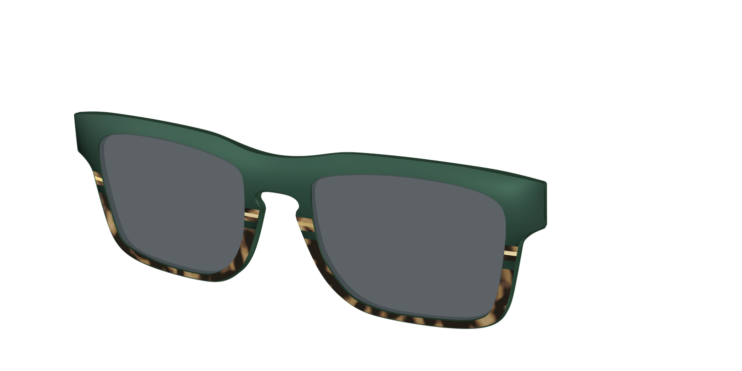 The Polarized Spruce Tortoise Sun Top - Angle Top Image - Pair Eyewear