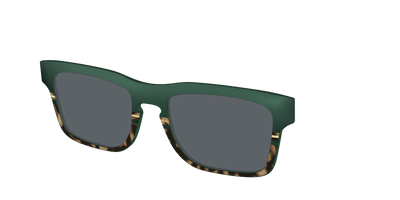 The Polarized Spruce Tortoise Sun Top - Angle Top Thumbnail - Pair Eyewear