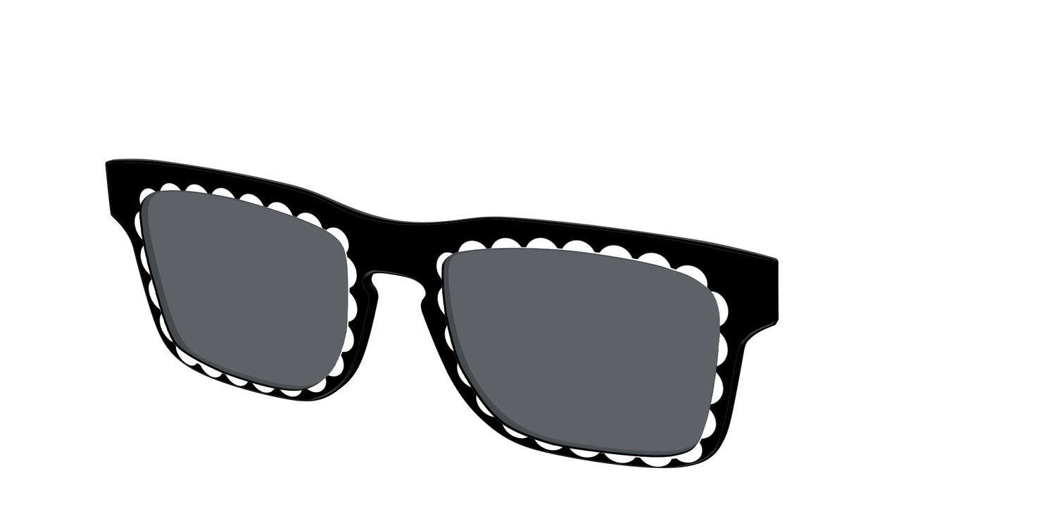 The Polarized Stylish Daisy Sun Top - Angle Top Image - Pair Eyewear