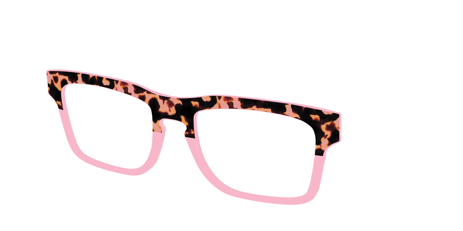 The Punch Tortoise Crystal Split - Angle Top Image - Pair Eyewear