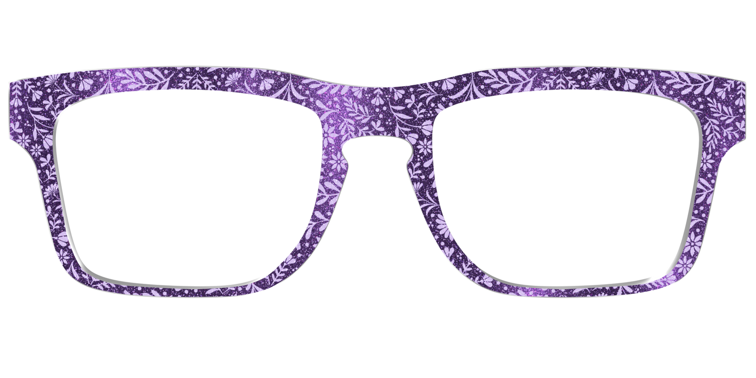 The Purple Shimmer Botanical - Front Top Image - Pair Eyewear