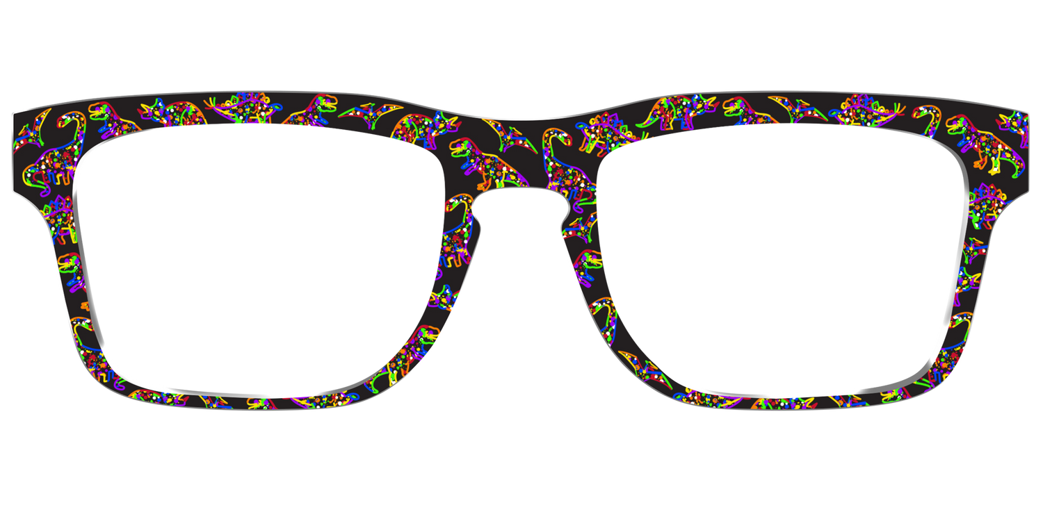 The Rainbow Dinos - Front Top Image - Pair Eyewear