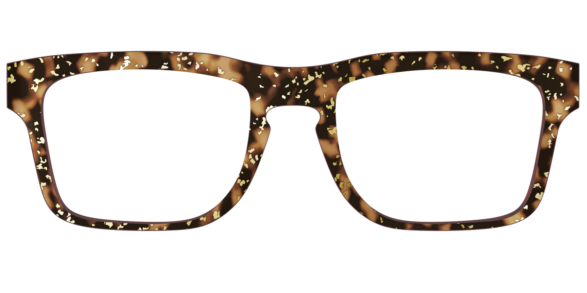 The Sandalwood Tortoise with Gold Foil - Front Top Image - Pair Eyewear