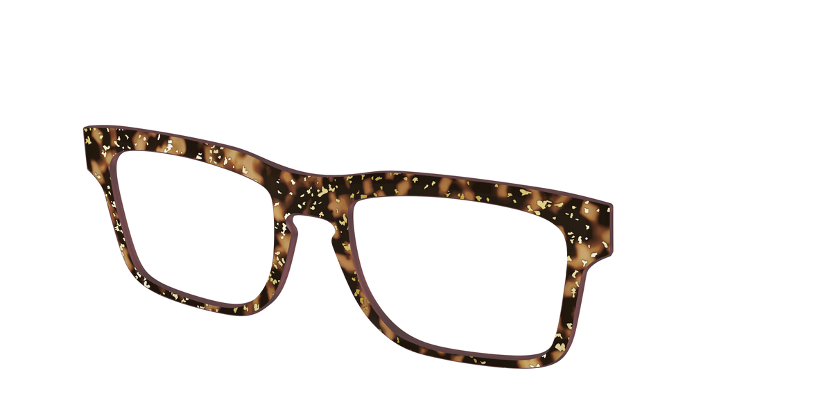 The Sandalwood Tortoise with Gold Foil - Angle Top Image - Pair Eyewear