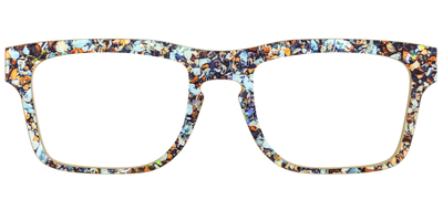 The Seashell Tortoise with Holographic Glitter - Front Top Thumbnail - Pair Eyewear