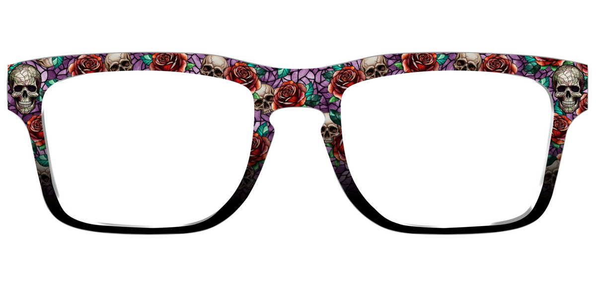 The Skull & Thorn Stained Glass - Front Top Image - Pair Eyewear