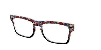 The Skull & Thorn Stained Glass - Angle Top Thumbnail - Pair Eyewear