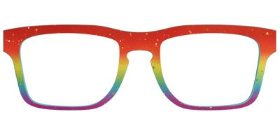 The Spectrum Gradient with Gold Flakes - Front Top Thumbnail - Pair Eyewear