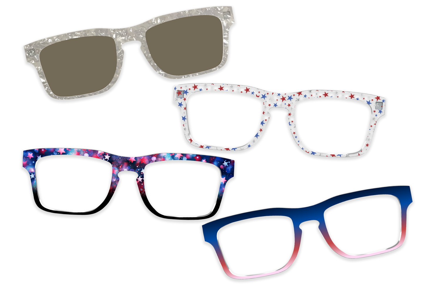 The Red White & Celebrate Topper Set - Product Image 6 - Pair Eyewear